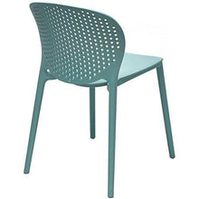 Load image into Gallery viewer, Discover the best 2xhome set of 2 blue contemporary modern stackable assembled plastic chair molded with back armless side matte for dining room living designer outdoor garden patio balcony work office desk kitchen