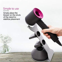 Load image into Gallery viewer, Try kobwa for dyson supersonic hair dryer stand holder aluminum alloy bracket for dyson supersonic hair dryer diffuser and two nozzles