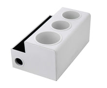 Load image into Gallery viewer, Select nice jackcubedesign hair dryer holder hair styling product care tool organizer bath supplies accessories tray stand storage bathroom vanity countertop with 3 holes white mk154d