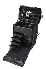 Load image into Gallery viewer, 2 in 1 Professional Rolling Makeup Case Set with Drawers