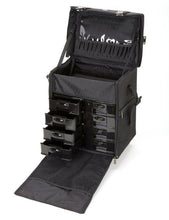 Load image into Gallery viewer, 2 in 1 Professional Rolling Makeup Case Set with Drawers