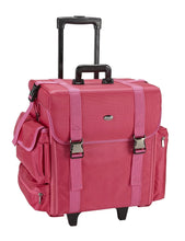 Load image into Gallery viewer, Professional Soft Sided Rolling Makeup Case w/ Drawers