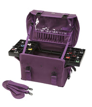 Load image into Gallery viewer, Soft Sided Makeup Artist Organizer Case Carry-On w/ Travel Brush Holder