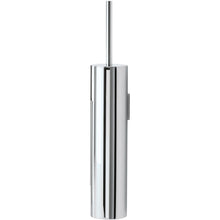 Load image into Gallery viewer, DWBA Round Brass Toilet Bowl Brush Holder Set Cleaner W/ Lid, Polished Chrome