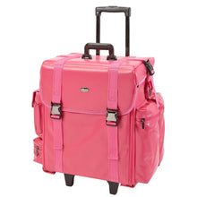 Load image into Gallery viewer, Professional Soft Sided Rolling Makeup Case w/ Drawers