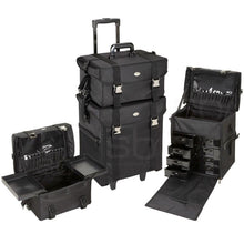 Load image into Gallery viewer, 2 in 1 Professional Rolling Makeup Case Set with Drawers