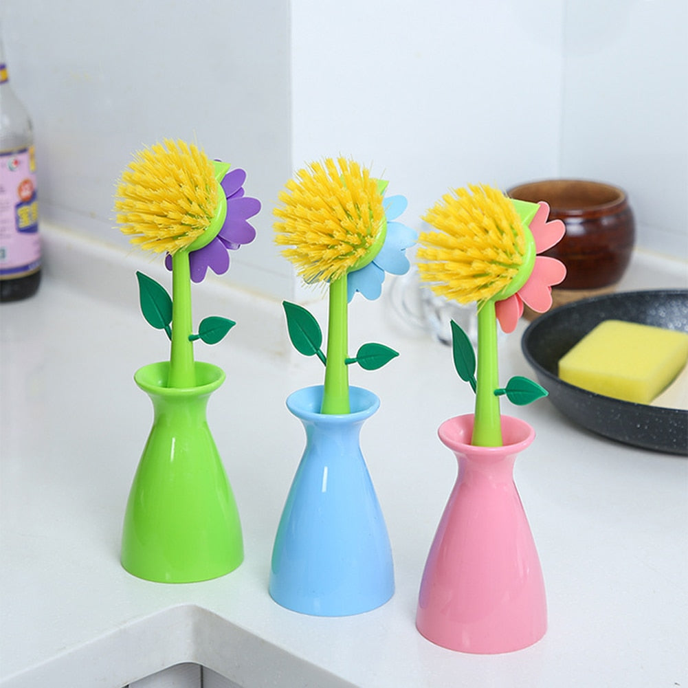Creative Flower Pot Cleaning Brush Tyrool