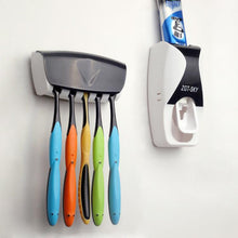 Load image into Gallery viewer, Fashion Automatic Toothpaste Dispenser +Toothbrush Holder Set