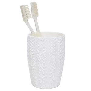 Hilo White Porcelain Brush Holder