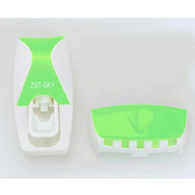Load image into Gallery viewer, 1 Set 5 Colors Automatic Toothpaste Dispenser Set 5 Toothbrush Holder Wall Mount Bathroom