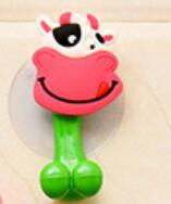 Load image into Gallery viewer, 1 pc 2016 New Arrival cute Cartoon sucker toothbrush holder suction hooks bathroom set