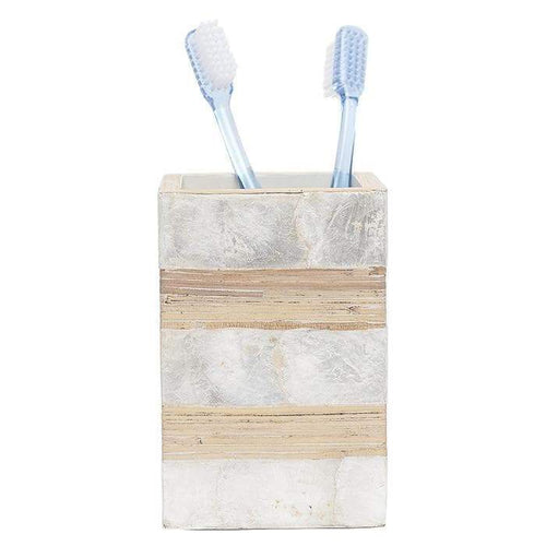 Salerno Capiz Shell Brush Holder