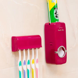 1Pc Toothbrush Holder Sets Automatic Toothpaste Dispenser Toothbrush Family Sets