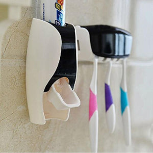1Pcs Creative Automatic Lazy Toothpaste Dispenser Plastic Toothpaste Squeezer 5 Toothbrush