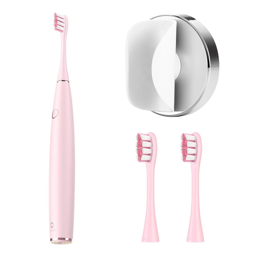 oclean Electric Toothbrush Set with 2 Brush Heads and 1 Wall-mounted Holder