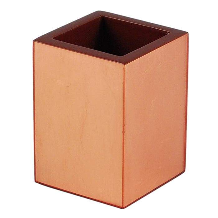 Copper Leaf Inlay Lacquer Brush Holder