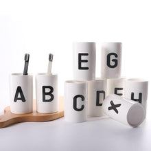 Load image into Gallery viewer, Japanese Alphabet Letter Toothbrush Holder Cup