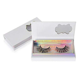 1 Pair False Eyelash Care Storage Case Box Compartment Tool Container Holder (White)