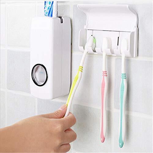 Toothpaste Dispenser and Tooth Brush Holder for Home Bathroom Accessories