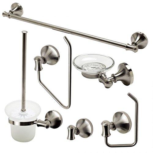 ALFI brand AB9521-PC Matching Bathroom Accessory Set (6 Piece) Polished Chrome