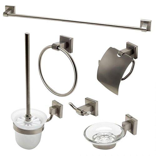 ALFI brand AB9509-PC Matching Bathroom Accessory Set (6 Piece) Polished Chrome