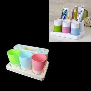 Bathroom Toothbrush Holder With Mouthwash Cups 25cm x 15cm    3910