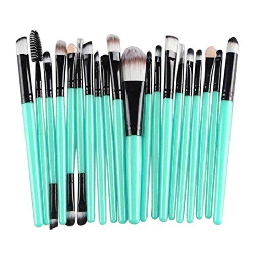 20 Pcs Makeup Brush Set Tools Clearance! Daoroka Make-Up Toiletry Kit Wool Make Up Brush Set Hot Sale (Black)
