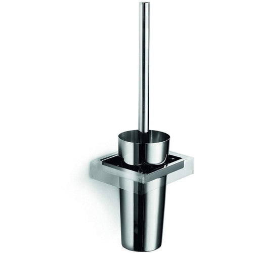 LB Skuara Standing Toilet Bowl Brush Holder - Polished Chrome