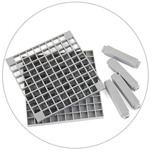 96 Hole Plastic Pencil & Brush Holder - Desk Stand Organizer Holder for Pens, Paint Brushes, Colored Pencils, Markers