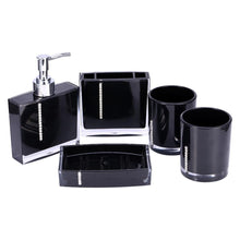 Load image into Gallery viewer, 5Pcs/Set Bathroom Suit Accessories Include Bath Cup Bottle Toothbrush Holder Soap Dish Bath Accessories