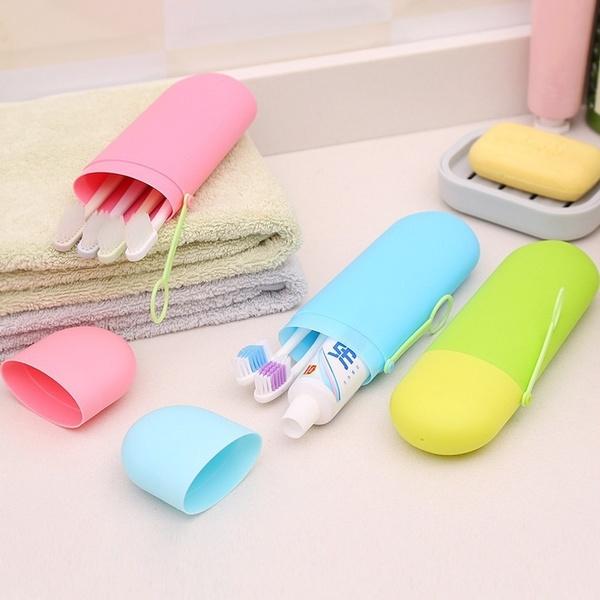 Portable Travel Toothpaste Toothbrush Holder Cap Case Household Storage Cup Outdoor Holder Bathroom Accessories