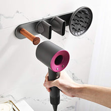 Load image into Gallery viewer, The best kaiying wall mount hair dryer holder magnet bracket stand holder storage rack organizer for dyson supersonic hair blow dryer power plug diffuser and nozzle aluminum large