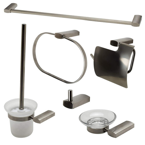 ALFI brand AB9503-PC Matching Bathroom Accessory Set (6 Piece) Polished Chrome