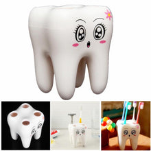 Load image into Gallery viewer, 4 Holes Smily Face Toothbrush Holder Rack Cartoon Design Toothbrush Bracket
