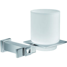Load image into Gallery viewer, Moonlight Wall Frozen Glass Toothbrush Holder w/ Swarovski  - Chrome