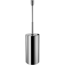 Load image into Gallery viewer, Round Floor Standing Toilet Brush Bowl and Holder Cleaner Set W/ Lid Cover, Brass