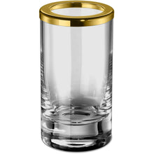 Load image into Gallery viewer, Addition Clear Glass Small Round Table Toothbrush Toothpaste Holder Bath Tumbler