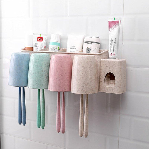 Creative Magnetic Sucker Toothbrush Holder Suction Cup Couples Holder Rack Supply