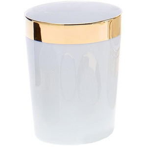 DWBA Round Porcelain Bath Toothbrush Holder With Rim Standing Toothpaste Tumbler