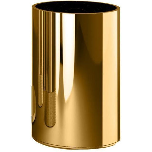 DWBA Round Bathroom Toothbrush Holder Standing Toothpaste Tumbler, Brass