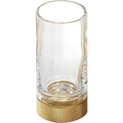 DWBA Round Glass Bathroom Toothbrush Holder Standing Toothpaste Tumbler