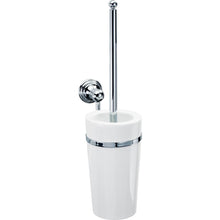 Load image into Gallery viewer, DWBA Wall Bathroom Toilet Bowl Brush &amp; Holder Set Cleaner - Porcelain &amp; Brass