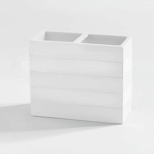 Cabana White Toothbrush Holder