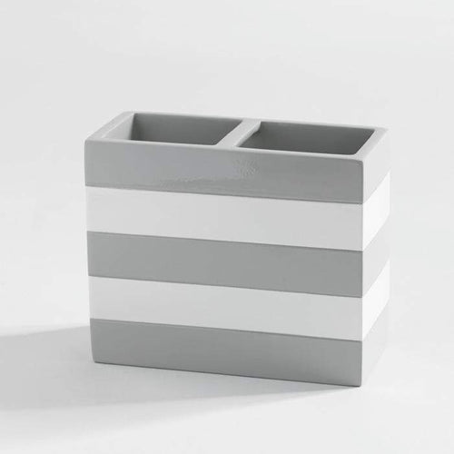 Cabana Gray Toothbrush Holder