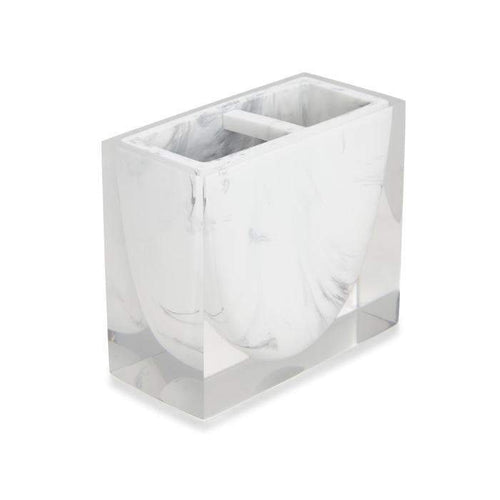 Ducale Acrylic White/Black Bathroom Accessories