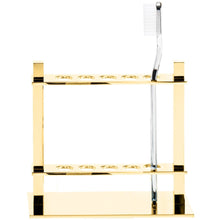 Load image into Gallery viewer, DWBA Rectangular Brass Bathroom Toothbrush Holder Standing Toothpaste Tumbler