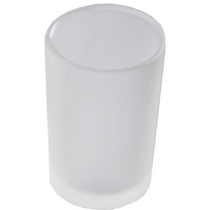 DWBA Round Frosted Glass Bathroom Toothbrush Holder Standing Toothpaste Tumbler