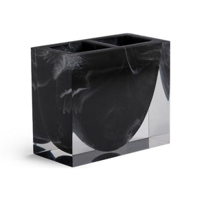 Ducale Acrylic Black Toothbrush Holder