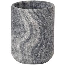 Load image into Gallery viewer, Flint Round Marble Bathroom Toothbrush Holder Standing Toothpaste Tumbler