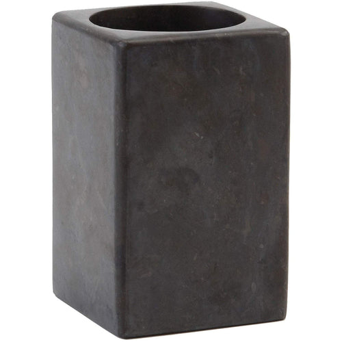 Hammam Dark Gray Marble Bathroom Toothbrush Holder Standing Toothpaste Tumbler
